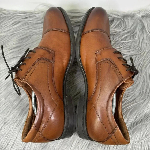 Mens Florsheim Midtown Cap Toe Oxford Shoes Brown Leather Mens Size 13 main image 11